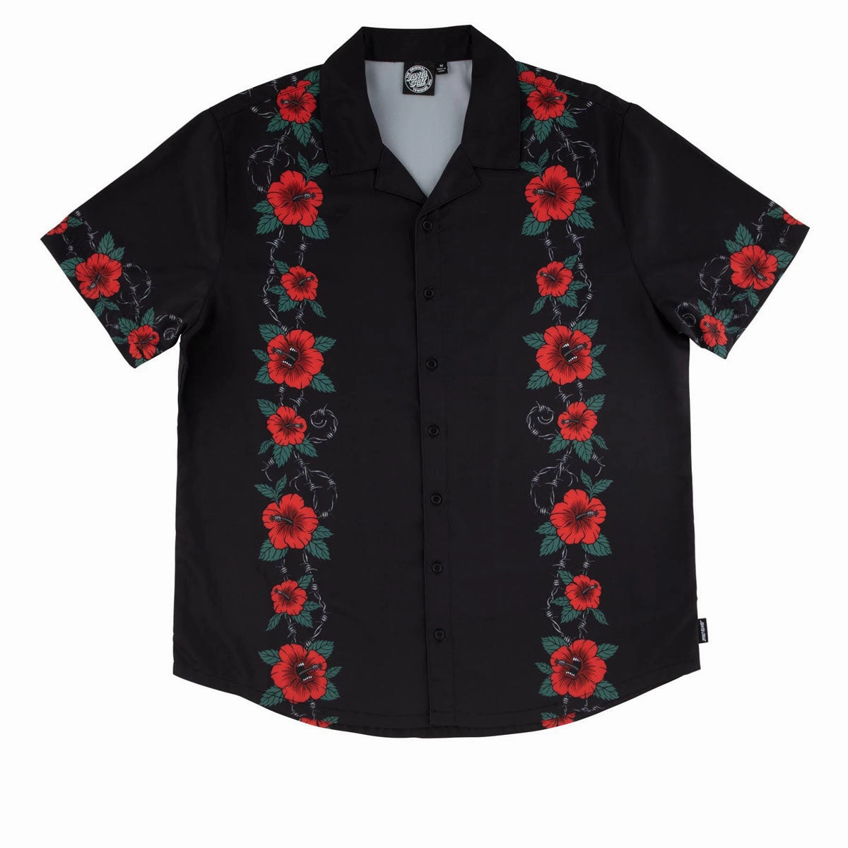 Santa Cruz Screaming Cabana Party Shirt - Black Lightweight Gear Gardening Tools