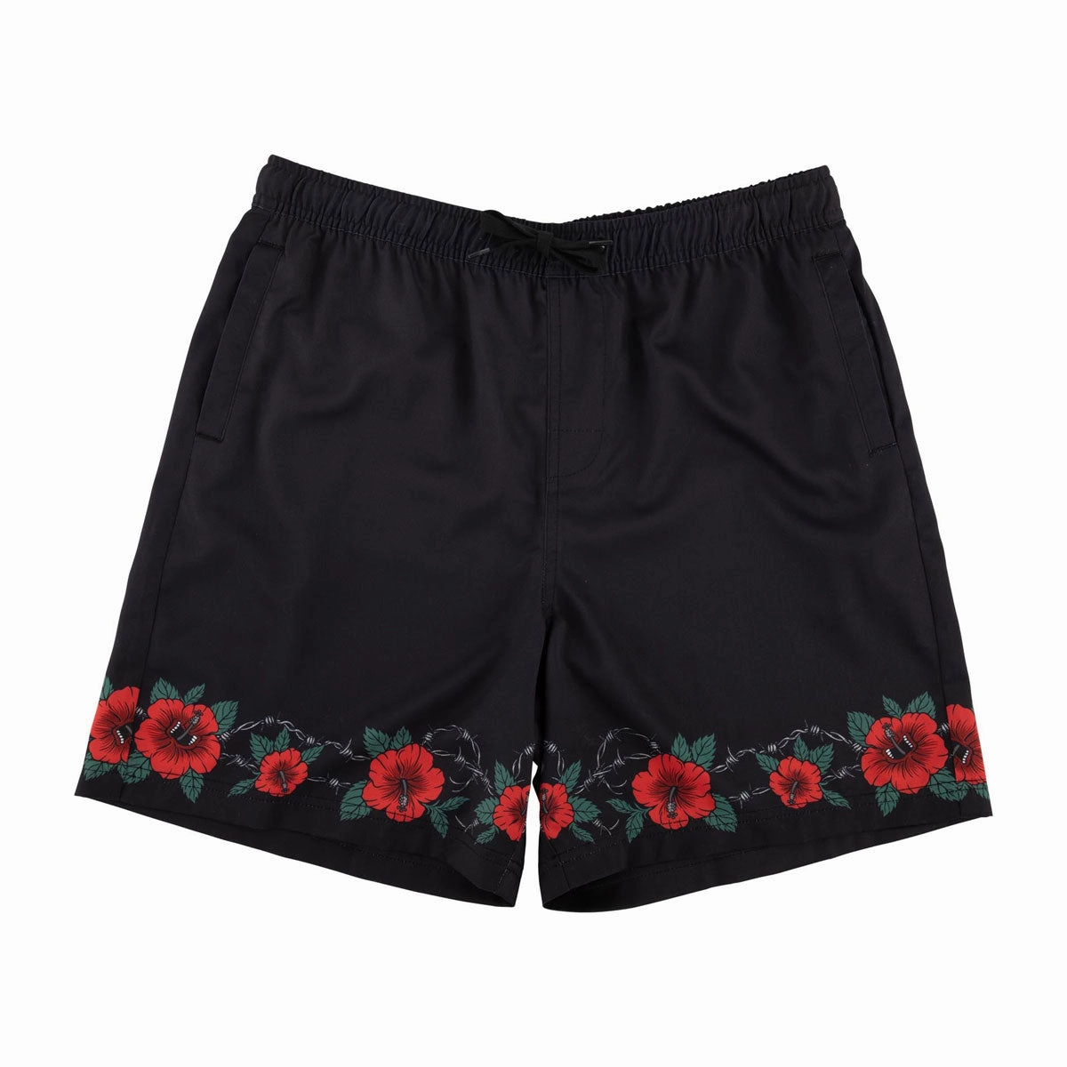 Santa Cruz Screaming Cabana Pull On Boardshorts - Black Industrial Clothing Office Equipment