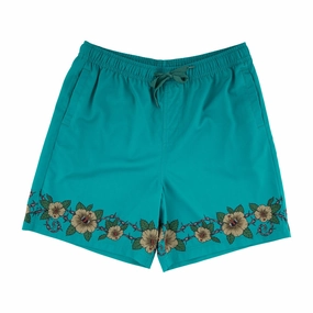 Santa Cruz Screaming Cabana Pull On Boardshorts - Tropic Teal Children's Shoes TV Shows