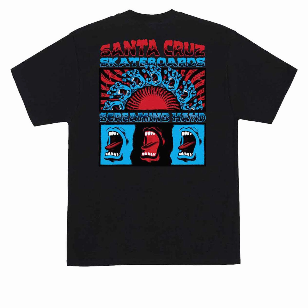 Santa Cruz Screaming Connect T-Shirt - Black Video Editing Watches