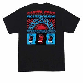 Santa Cruz Screaming Connect T-Shirt - Black Video Editing Watches