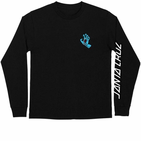 Santa Cruz Screaming Hand Long Sleeve T-Shirt - Black Retail Chef Wear