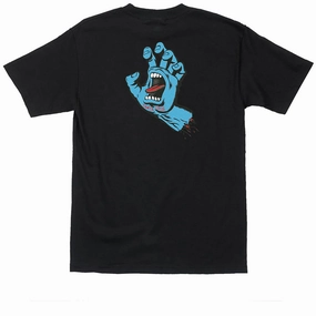 Santa Cruz Screaming Hand T-Shirt - Black Shampoo Bubble Wrap