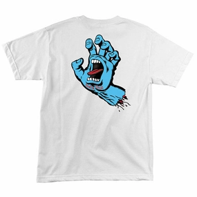 Santa Cruz Screaming Hand T-Shirt - White Groceries Ebooks