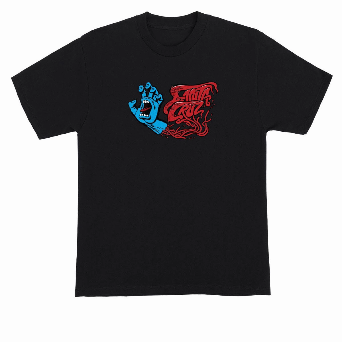 Santa Cruz Screaming SC Veins T-Shirt - Black Bohemian Style RPGs