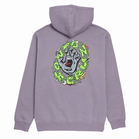 Santa Cruz Slime Scream Hoodie - Plum Collectible Cards Travel Guides