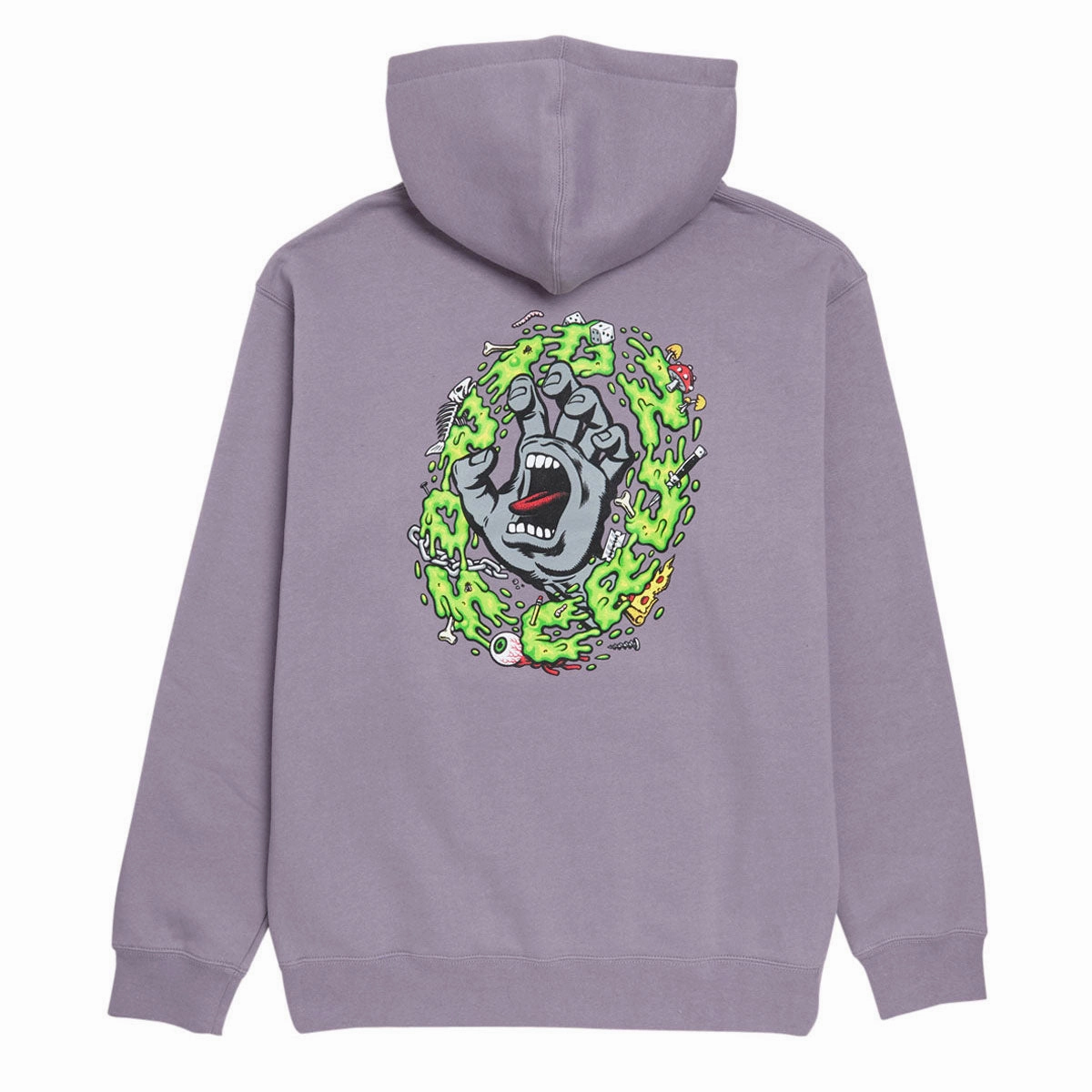 Santa Cruz Slime Scream Hoodie - Plum Collectible Cards Travel Guides