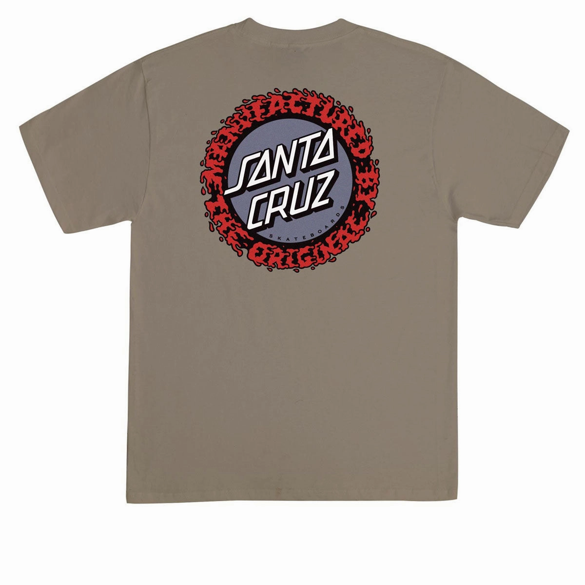 Santa Cruz Splatter MFG Dot T-Shirt - Prairie Dust Comfortable Essentials Board Games