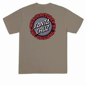 Santa Cruz Splatter MFG Dot T-Shirt - Prairie Dust Comfortable Essentials Board Games