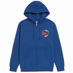Santa Cruz Wave Dot Zip Hoodie - Royal/Grey/Brick Collectible Cards Gluten-Free