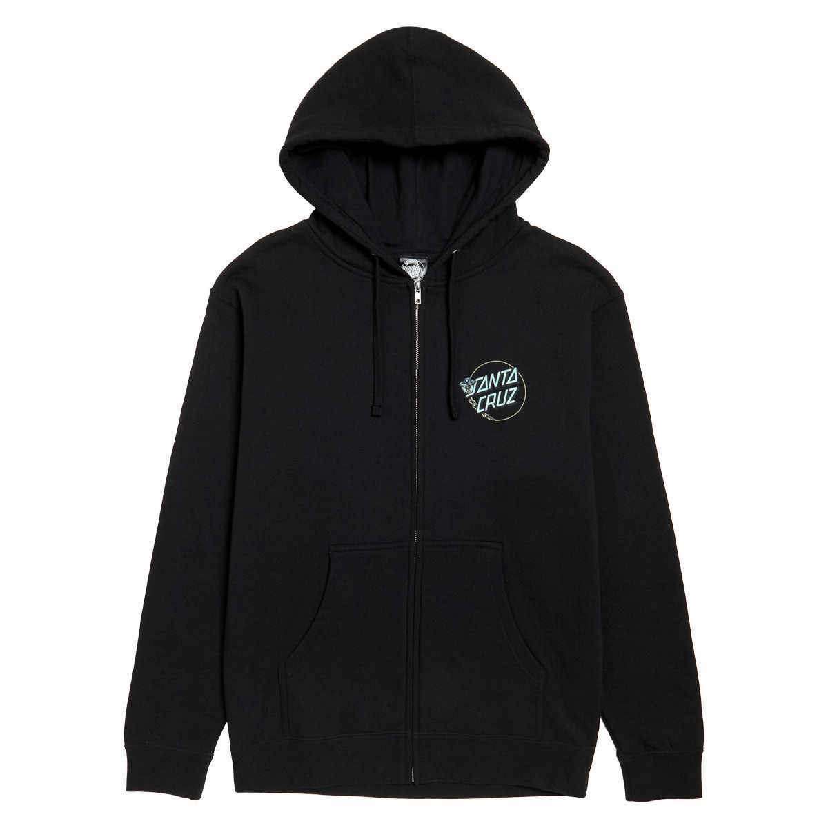 Santa Cruz Winkowski Dope Planet 2 Dot Zip Hoodie - Black Cameras Paper