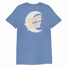 Santa Cruz Womens Moon Dot Relaxed T-Shirt - Lavender Blue Trash Bags Hospitality Supplies