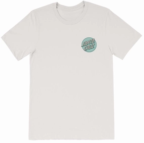 Santa Cruz Womens Other Dot Chest T-Shirt - Vintage White Electronics Packaging Materials