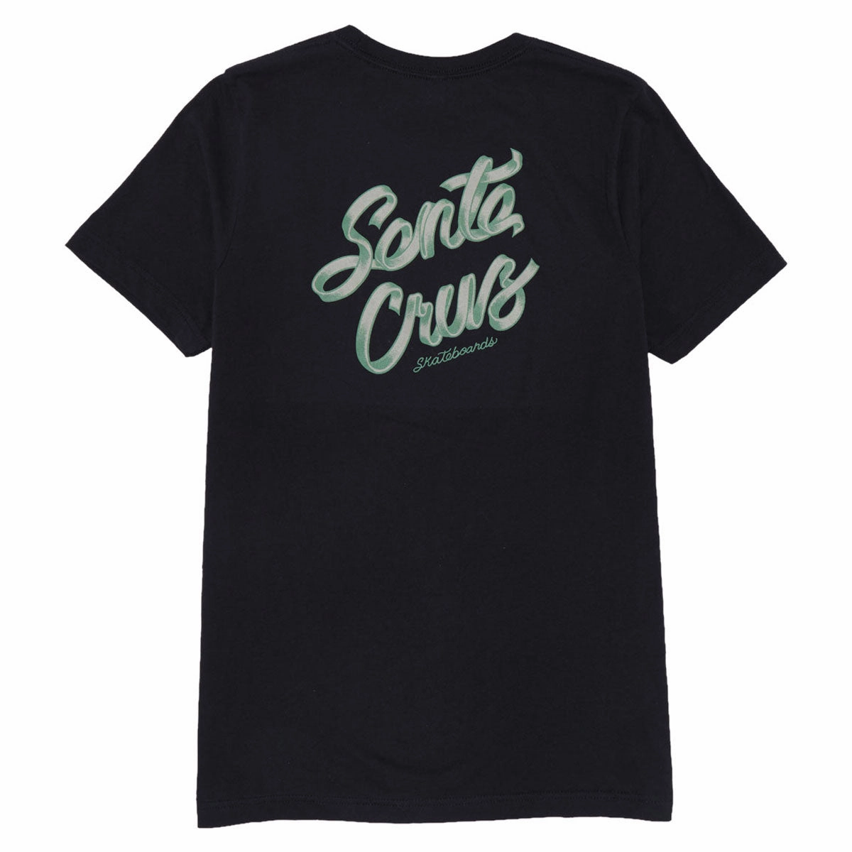 Santa Cruz Womens Ribbon Script Relaxed T-Shirt - Vintage Black Floor Mats Movies