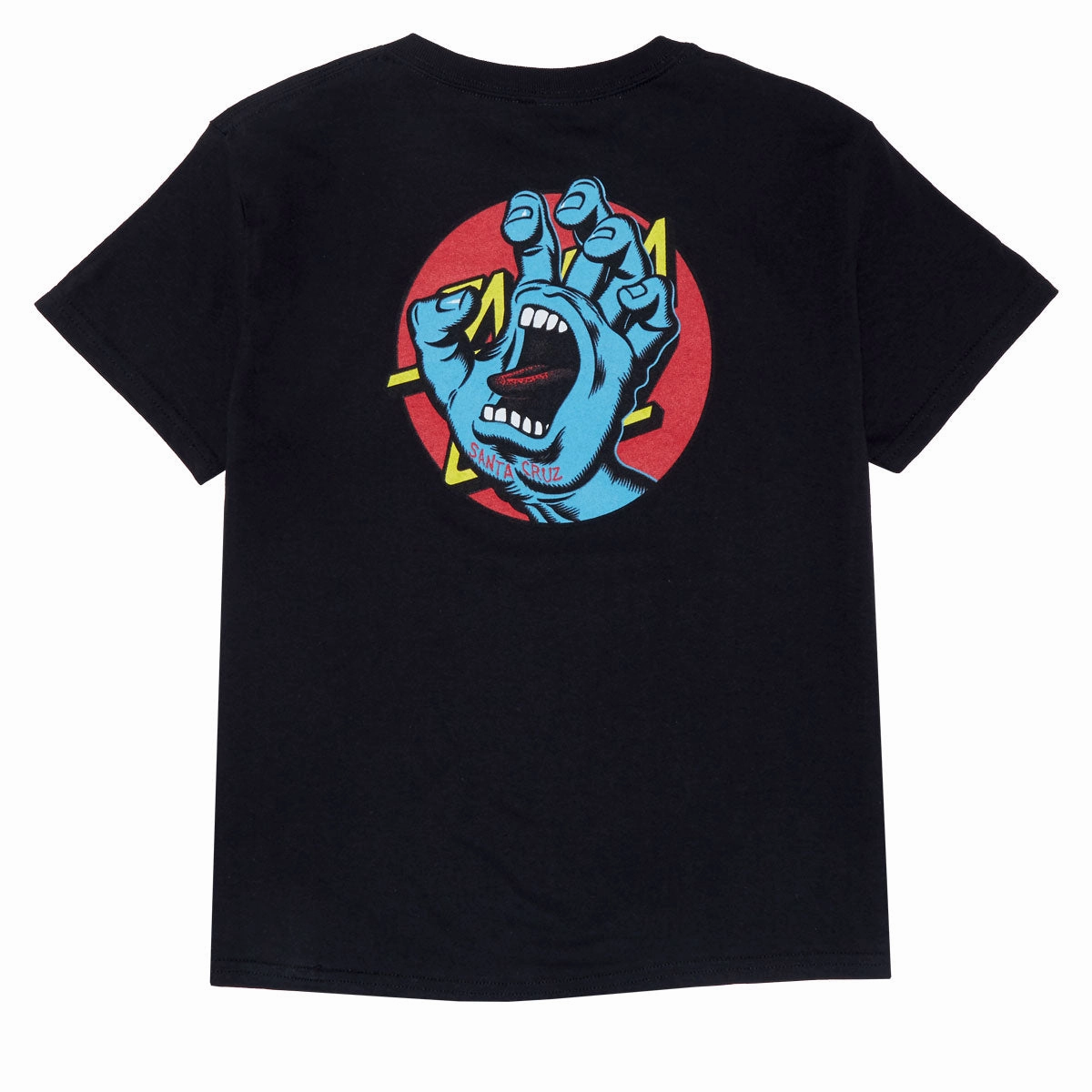 Santa Cruz Youth Hand Dot T-Shirt - Black Hats Courses