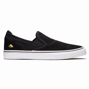 Scarves Emerica Wino G6 Slip-on Shoes - Black/White/Gold Workbooks