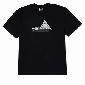 School Supplies HUF High Clearance T-Shirt - Black Vacation Rentals