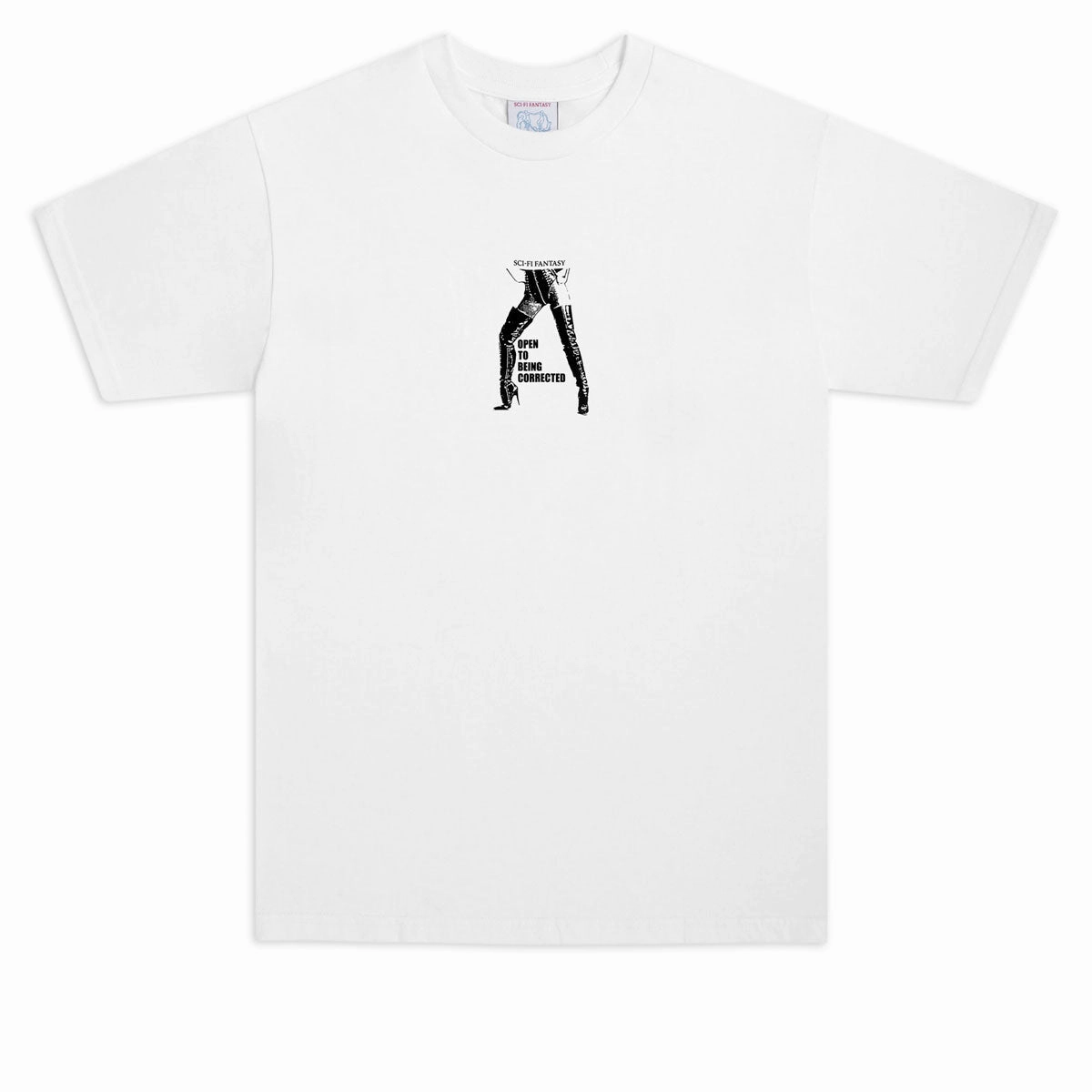 Sci-Fi Fantasy Open To Being Corrected T-Shirt - White Movies Nails