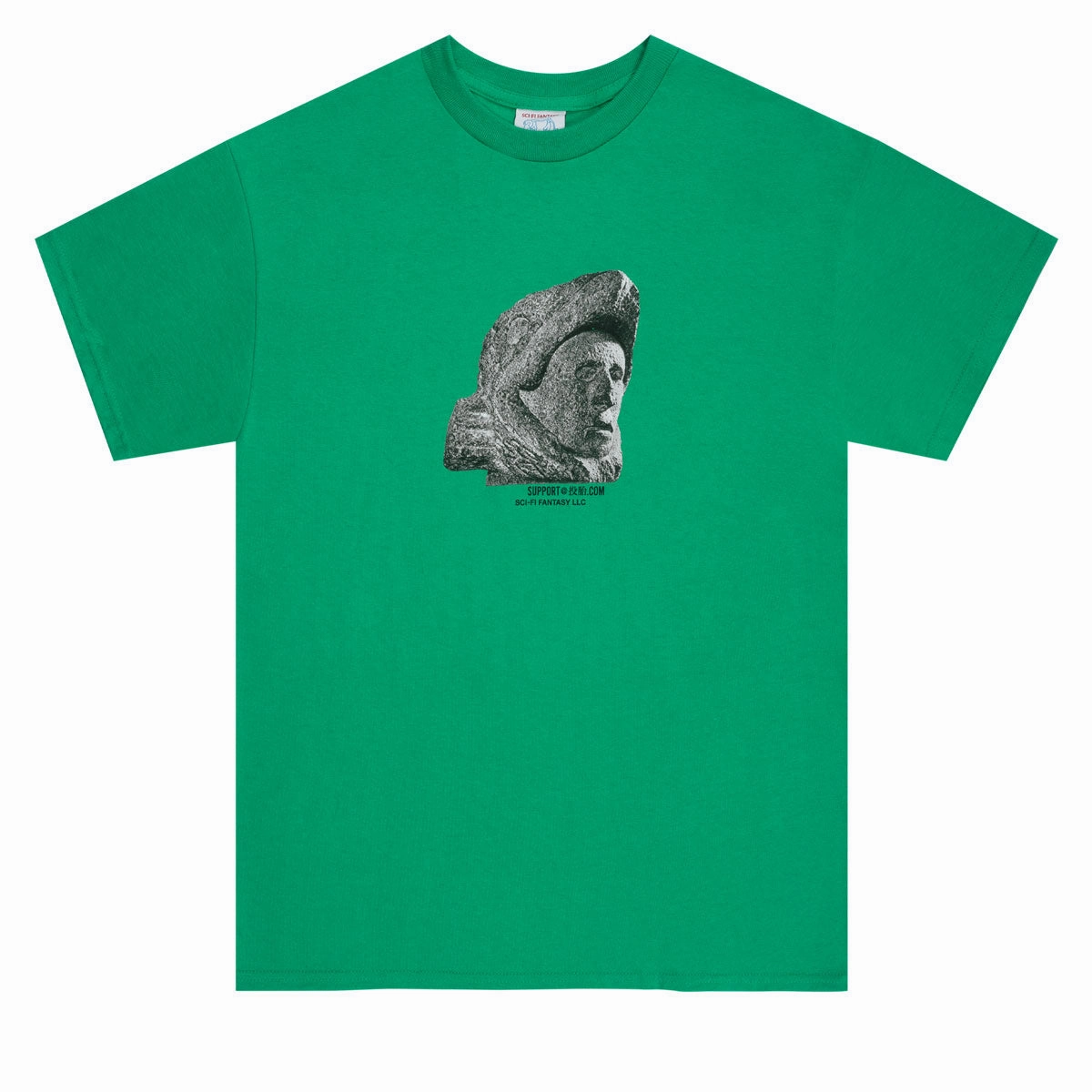Sci-Fi Fantasy Pre-Colombian T-Shirt - Green Scarves Soil