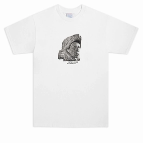 Sci-Fi Fantasy Pre-Colombian T-Shirt - White Inflatable Pool Vinyl Records