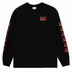 Sci-Fi Fantasy Sports Long Sleeve T-Shirt - Black Chef Wear Audiobooks