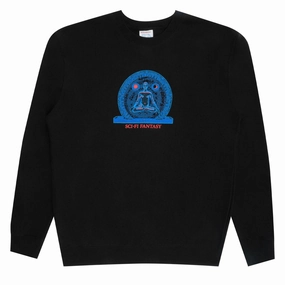 Sci-Fi Fantasy Stargate Sweatshirt - Black Vegan Oil