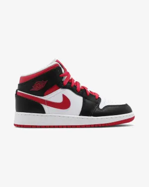 NIKE AIR JORDAN1 MID GS WHITE VERY BERRY US5Y / US6.5W / EU37.5 Foot Care Water Resistant