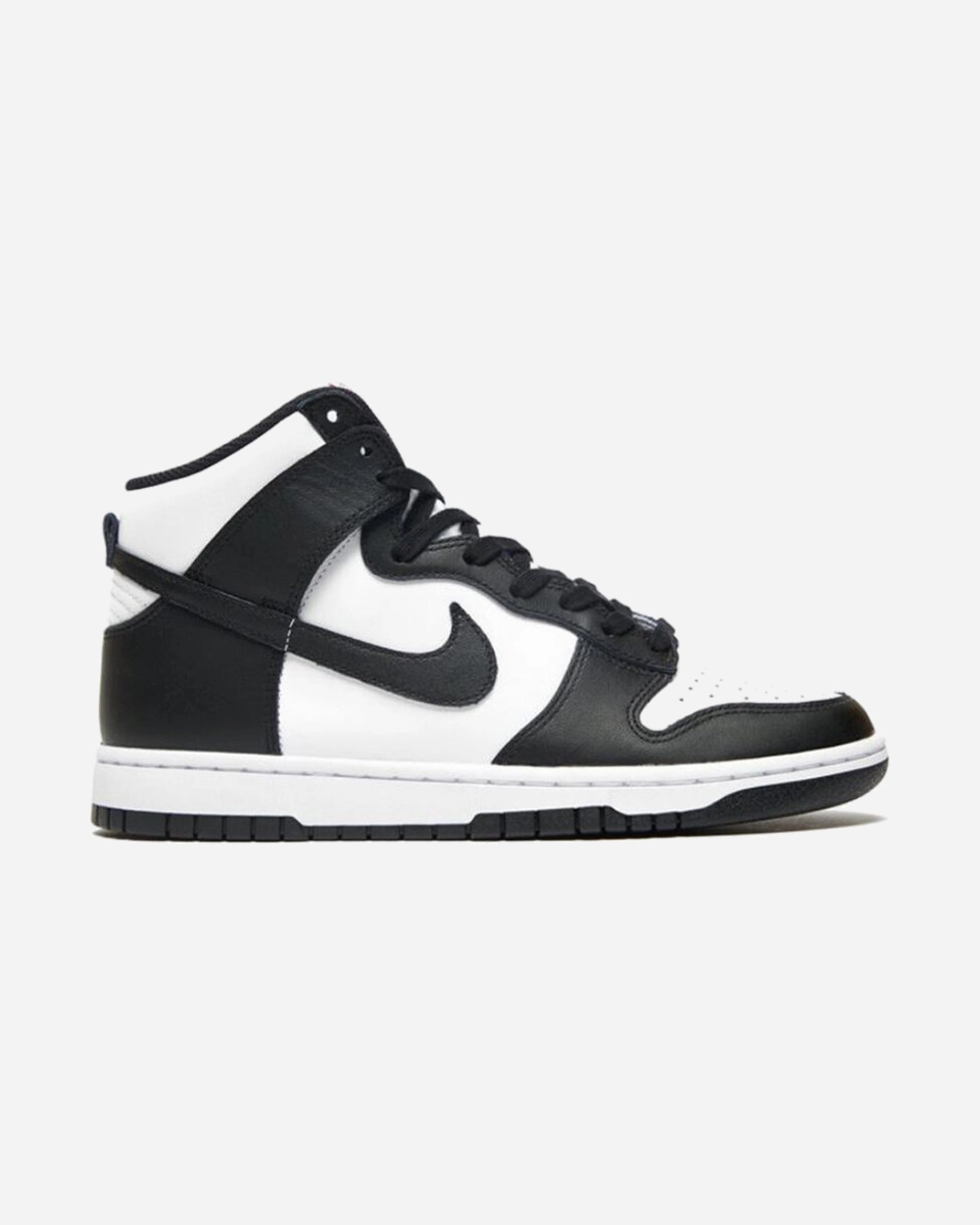 NIKE DUNK HIGH BLACK WHITE 2021 Stretchy sole