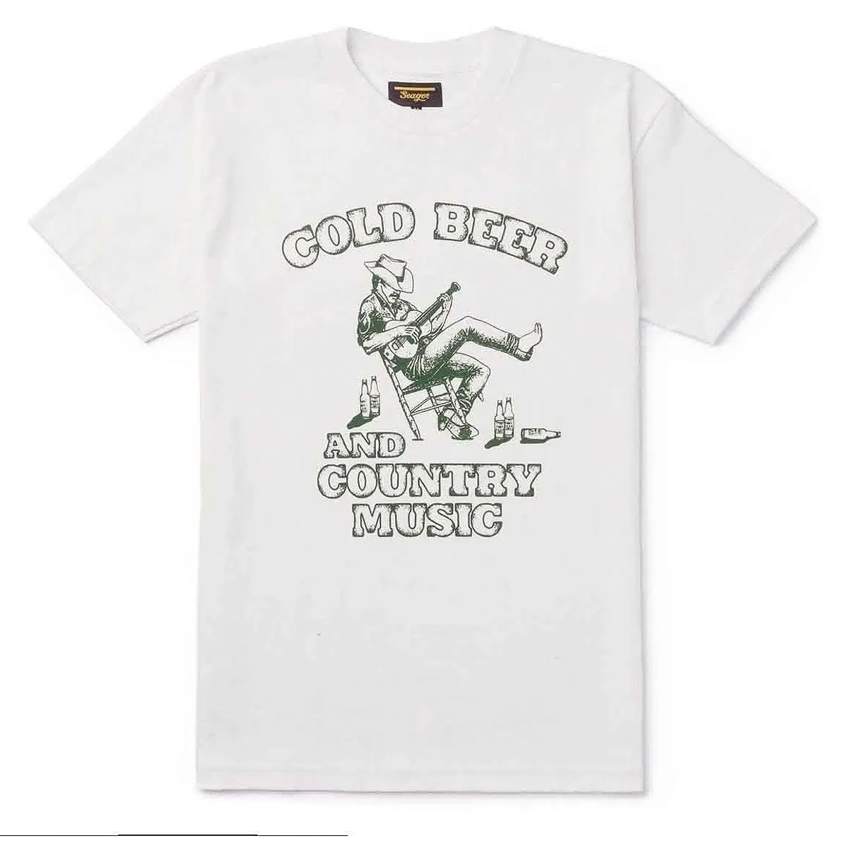 Seager Country Music T-Shirt - White Baseball Cards Watches
