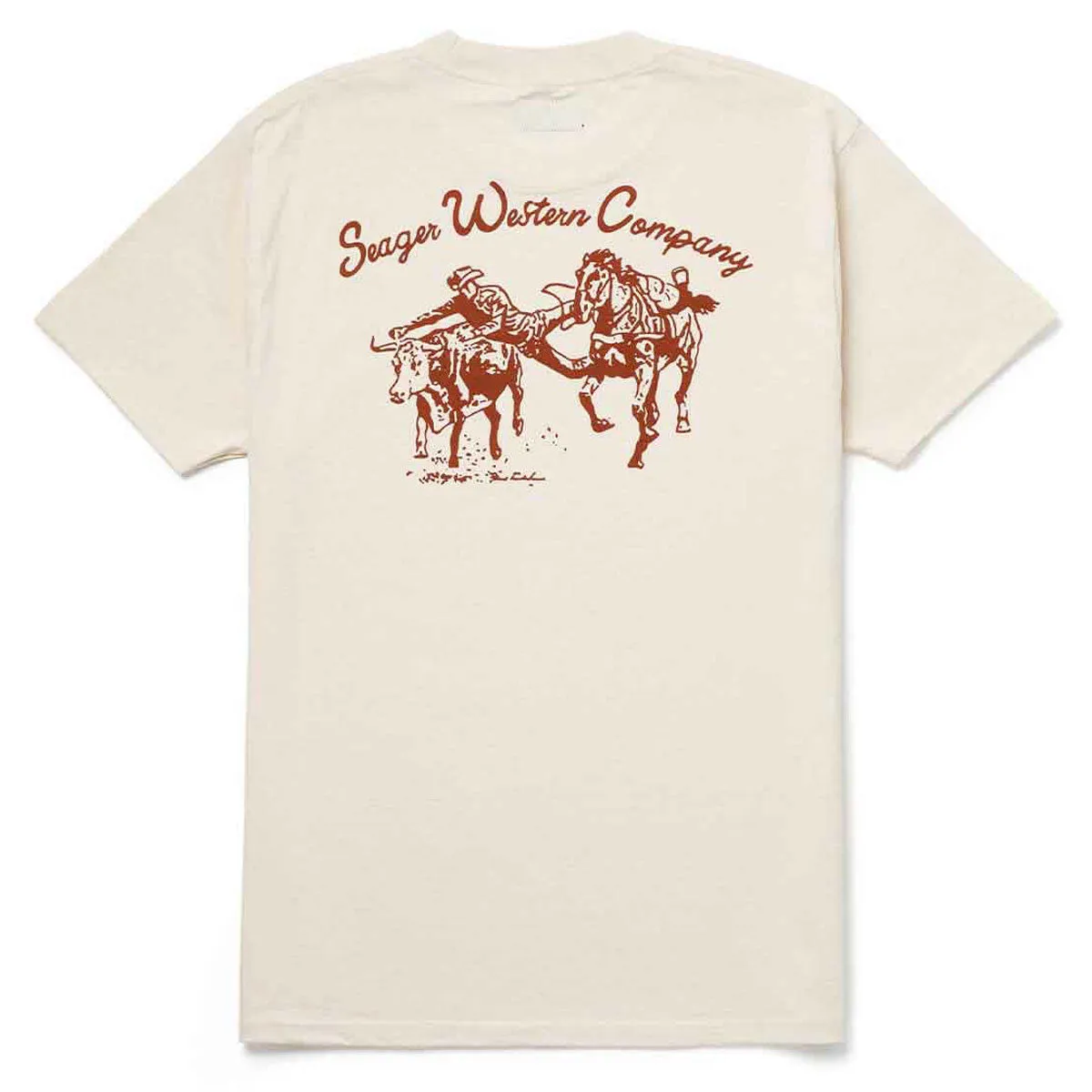 Seager Los Rios T-Shirt - Vintage White Vegetarian Video Editing