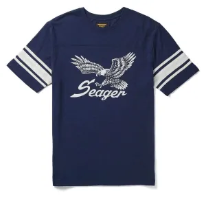 Seager Riggins Crew T-Shirt - Navy Affordable Fashion New Arrivals