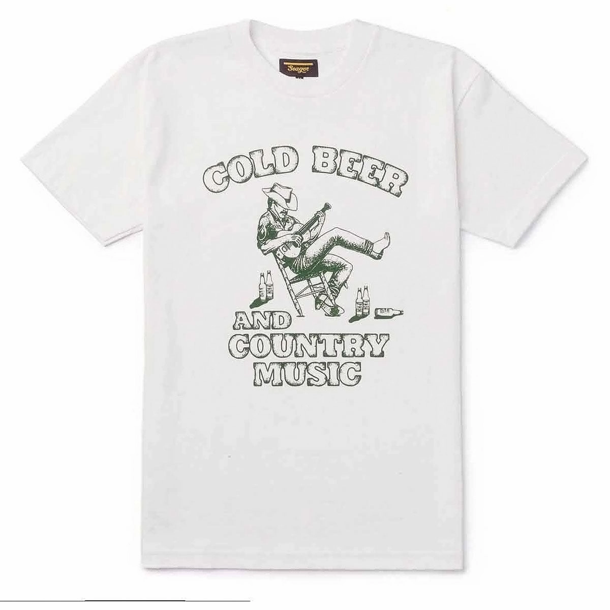 Seager Country Music T-Shirt - White Baseball Cards Watches