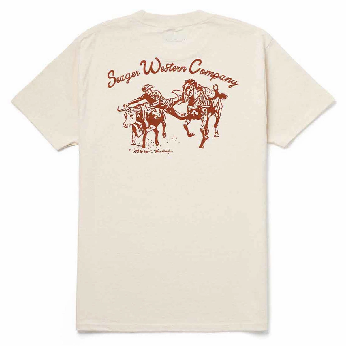 Seager Los Rios T-Shirt - Vintage White Vegetarian Video Editing