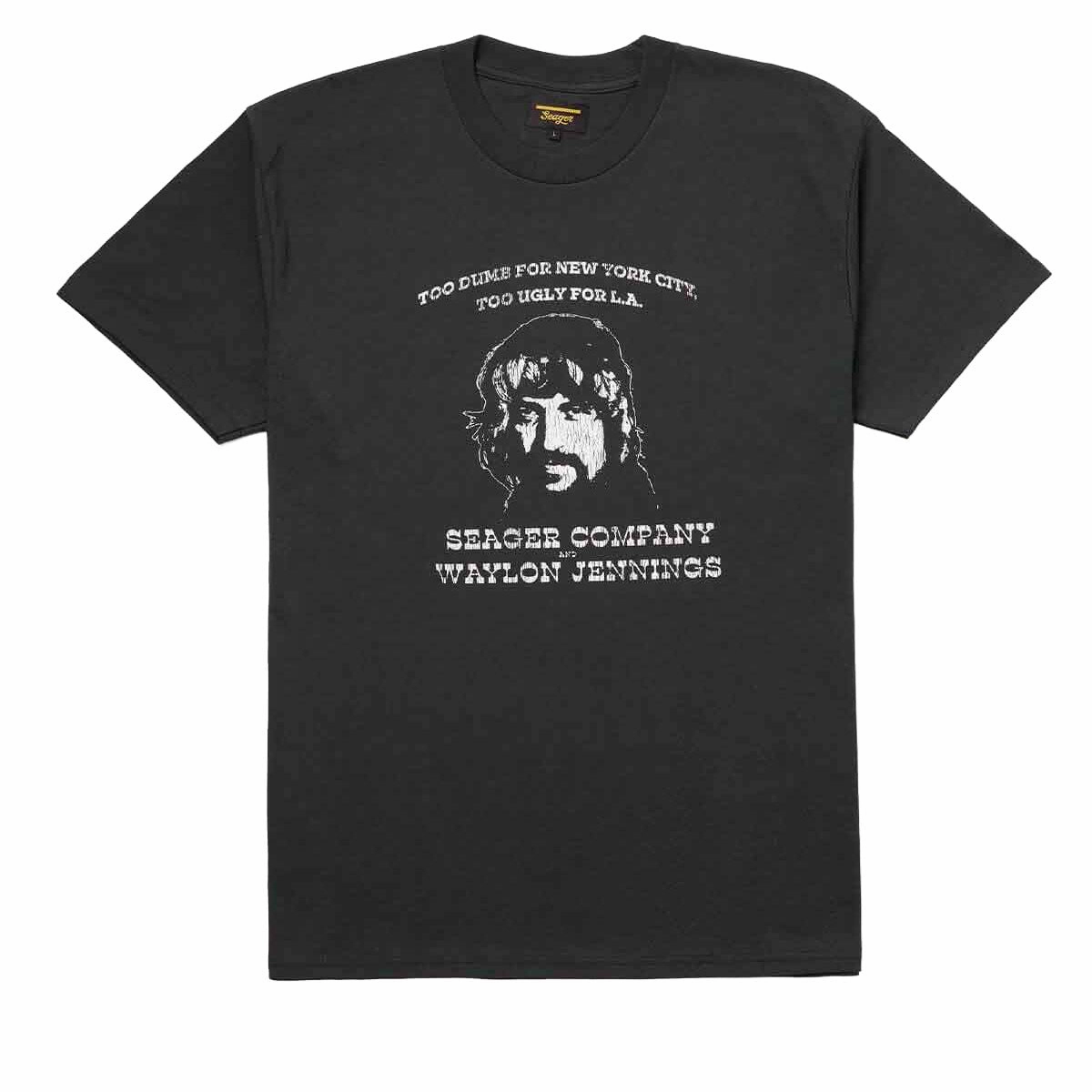 Seager x Waylon Jennings Dumb Ugly T-Shirt - Vintage Black Cameras Lightweight Gear