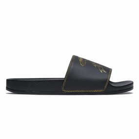 Seeds Anti-Hero Basic Eagle Slide Sandals - Black/Gold Basketball Cards