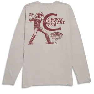 Sendero Cowboy Country Club Long Sleeve T-Shirt - Sand Home & Living Dresses