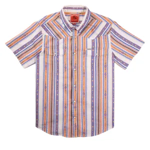 Sendero Serape Pearl Snap Shirt - Cobalt Southwest Stripe Women's Grooming PPE