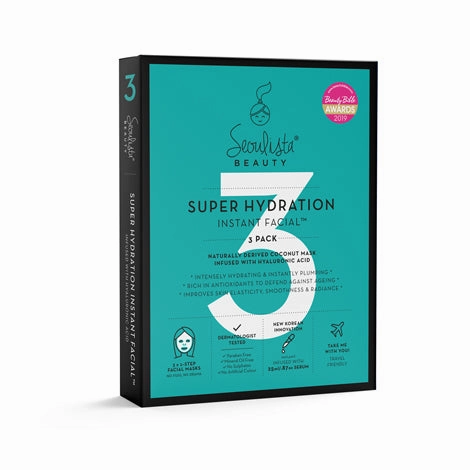 Seoulista Beauty Super Hydration Instant Facial Multipack (3 masks)