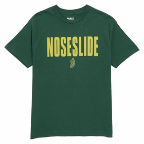 Shake Junt Noseslide T-Shirt - Forest Green Automotive Snacks