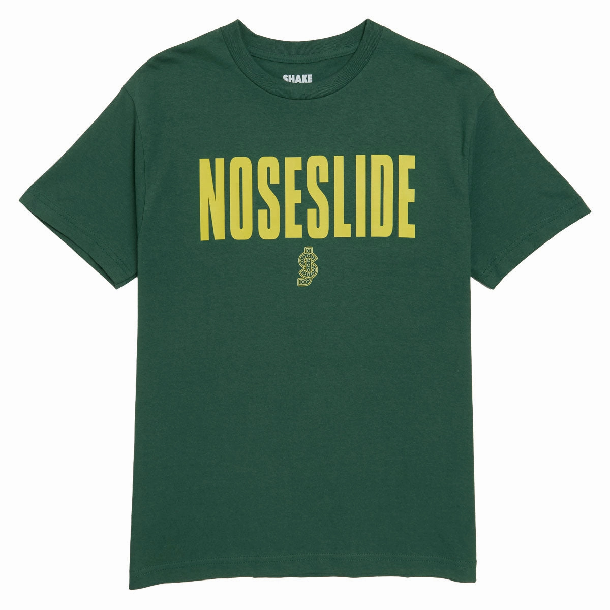Shake Junt Noseslide T-Shirt - Forest Green Automotive Snacks