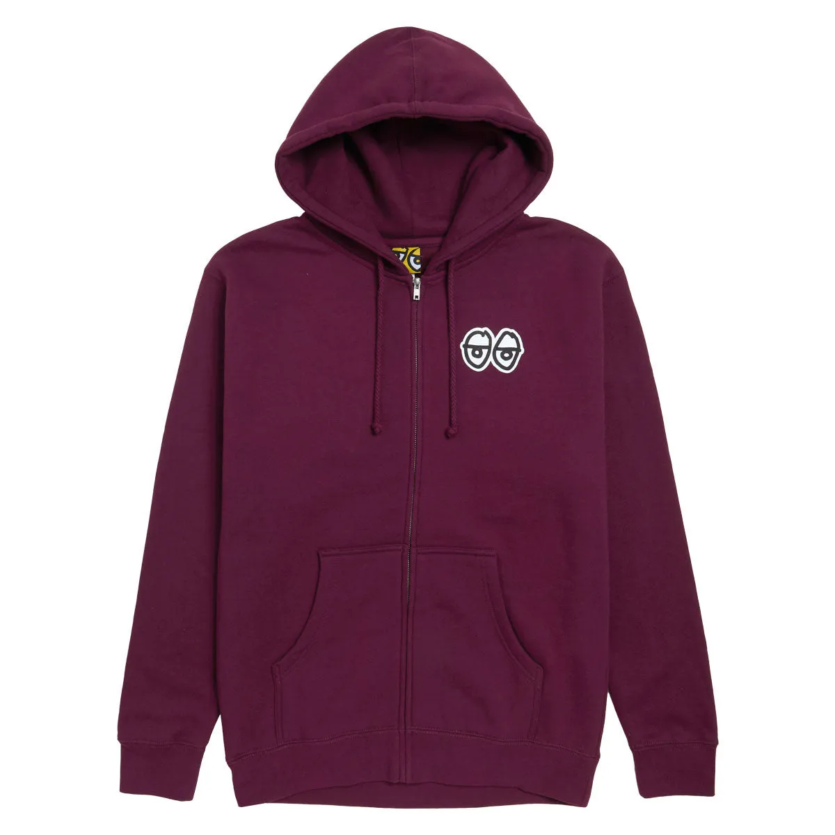 Shampoo Krooked Strait Eyes Zip Up Hoodie - Maroon/Black/White Prints Fertilizers