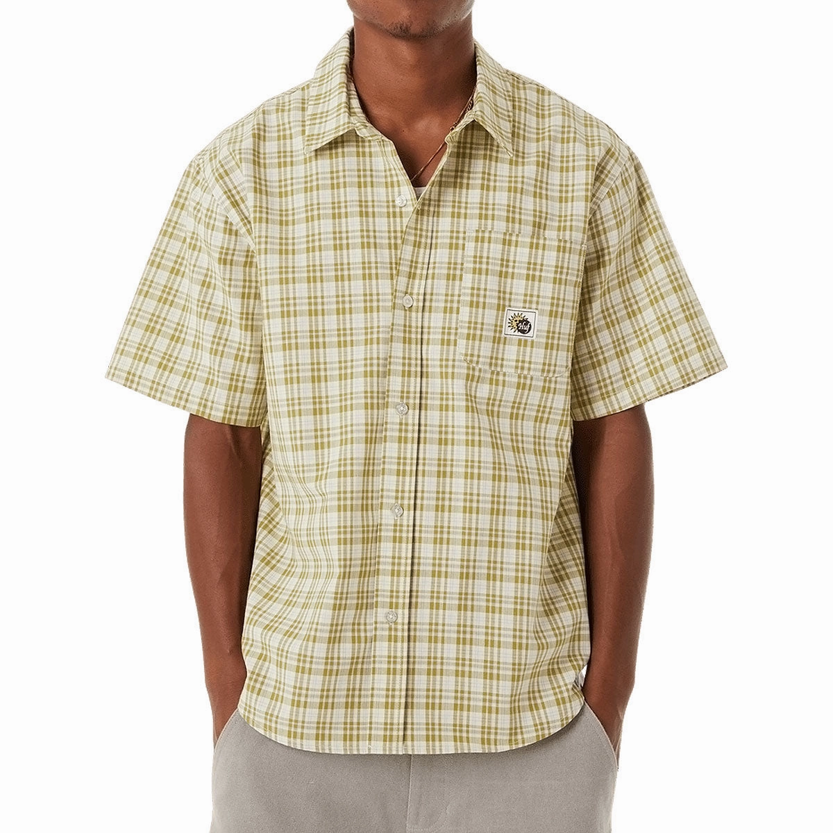 Shipping Supplies HUF Total Eclipse Plaid Shirt - Mustard Cleaning Services