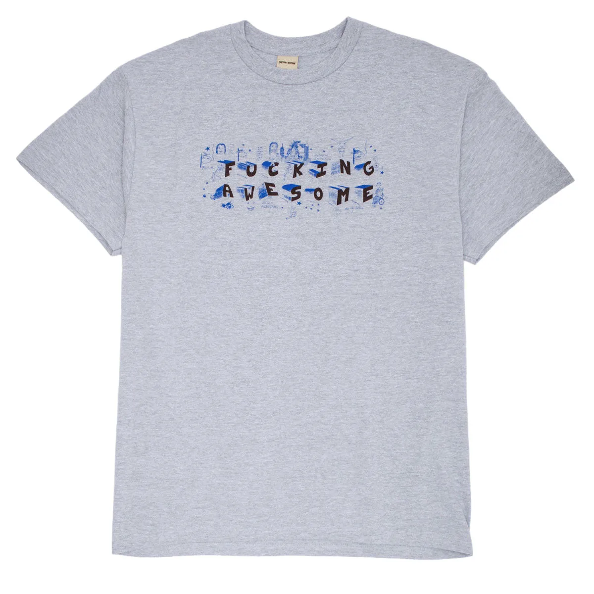 Shorts Fucking Awesome Screwball Loco T-Shirt - Grey Heather Pest Control