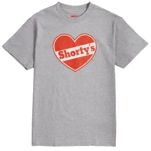 Shortys Heart Logo T-Shirt - Grey Health Monitors Ebooks