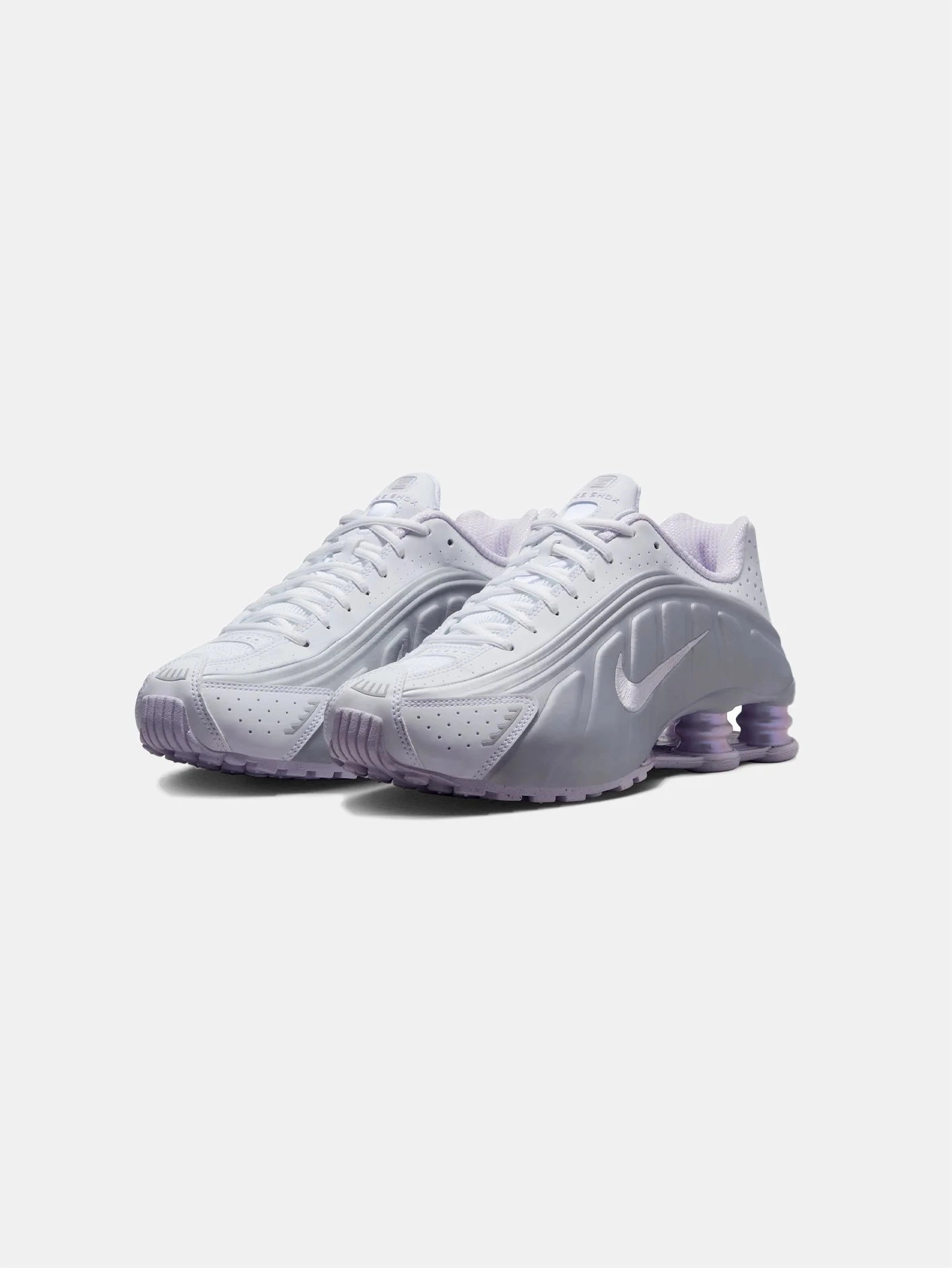 Shox R4 "White/Metallic Platinum" Urban Walk Step Glide