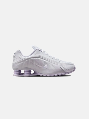 Vegan Material Shox R4 "White/Metallic Platinum"