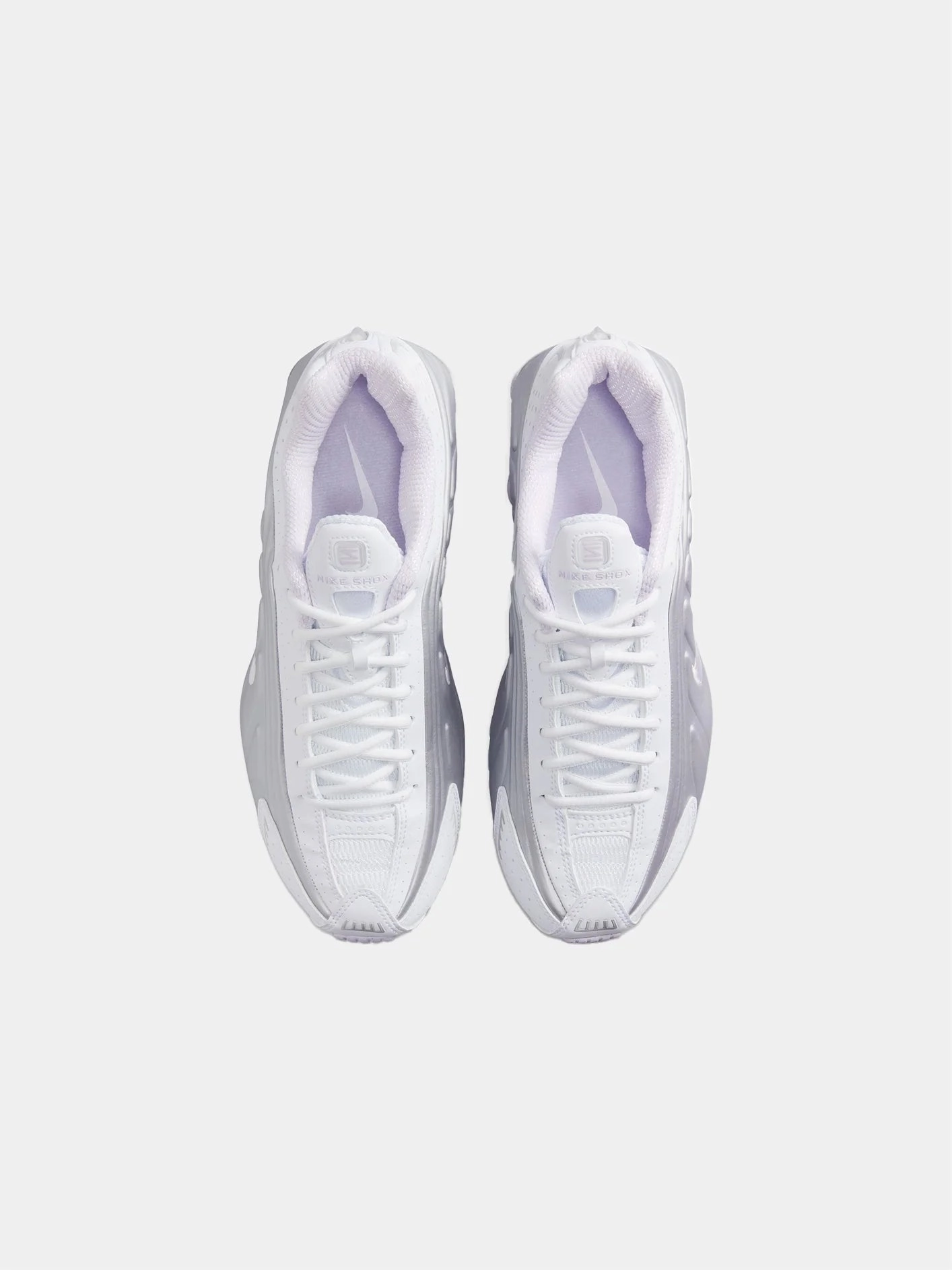 Shox R4 "White/Metallic Platinum" Urban Walk Step Glide