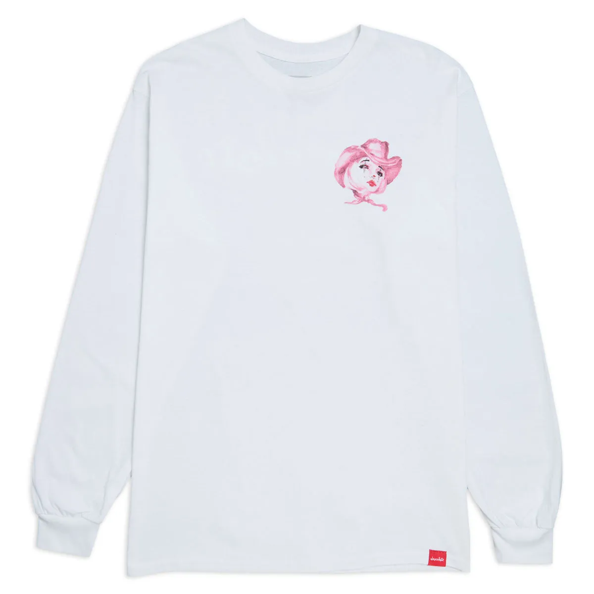 Size Chart Chocolate Dream Rodeo Long Sleeve T-Shirt - White Free Shipping