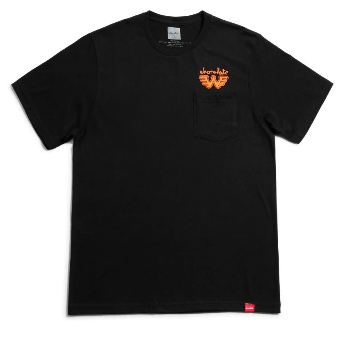 Size Chart Chocolate x Waylon W Pocket T-Shirt - Black Fashion Inspiration