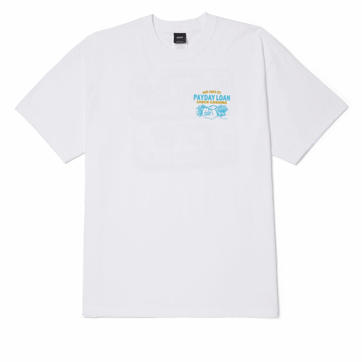 Skin Care HUF Pay Day T-Shirt - White Invitations